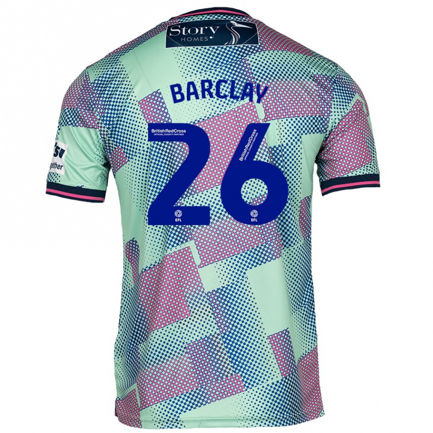 Kids Football Ben Barclay #26 Green Away Jersey 2024/25 T-Shirt