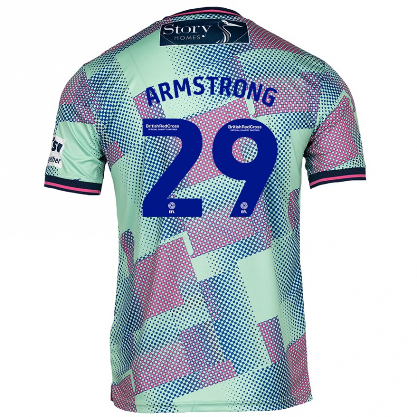 Kids Football Luke Armstrong #29 Green Away Jersey 2024/25 T-Shirt