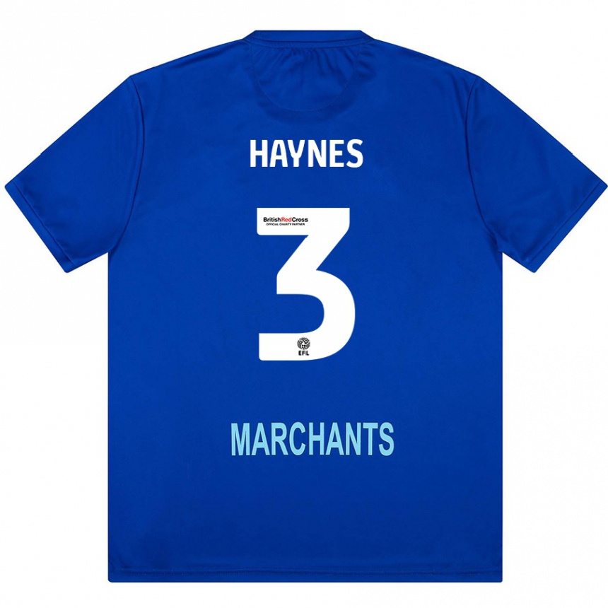 Kids Football Ryan Haynes #3 Green Away Jersey 2024/25 T-Shirt