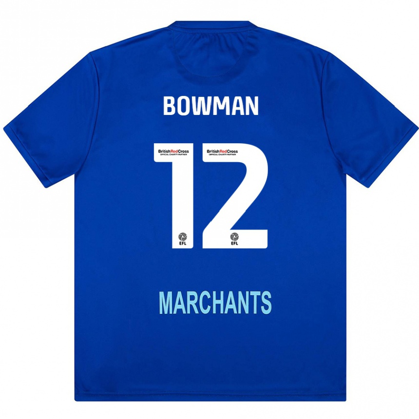 Kids Football Ryan Bowman #12 Green Away Jersey 2024/25 T-Shirt