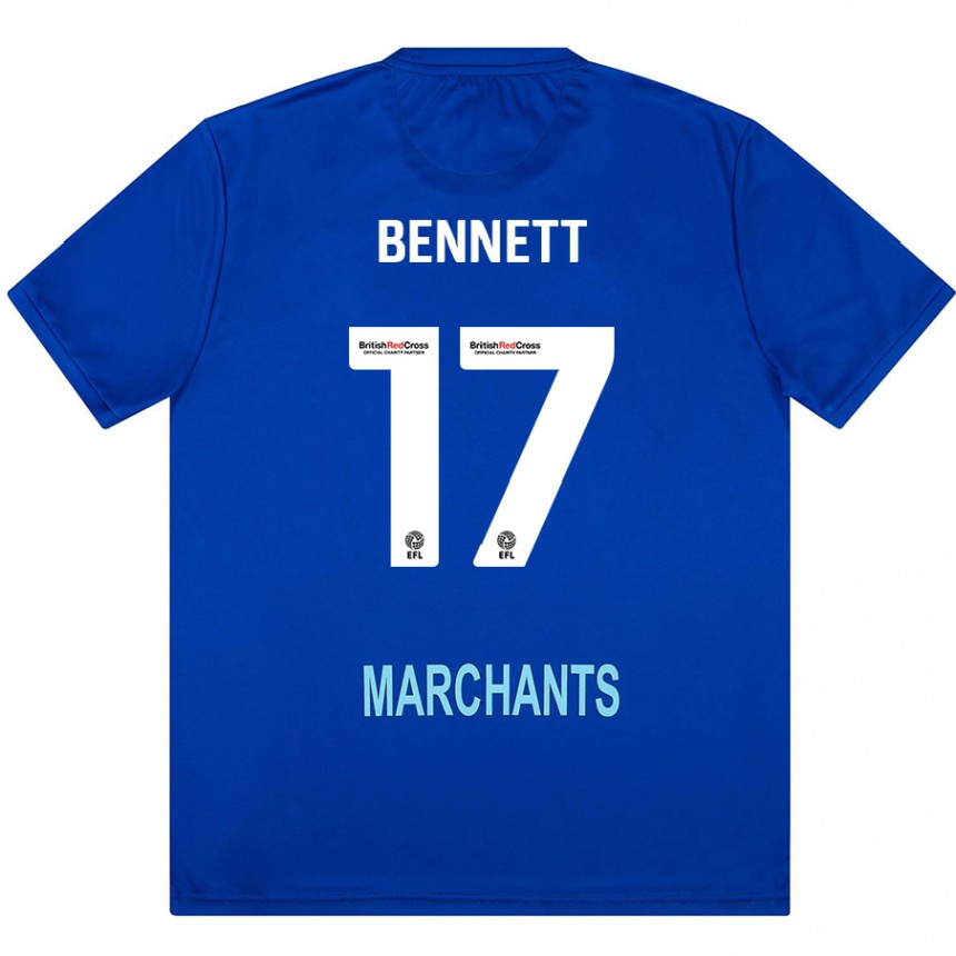 Kids Football Scot Bennett #17 Green Away Jersey 2024/25 T-Shirt