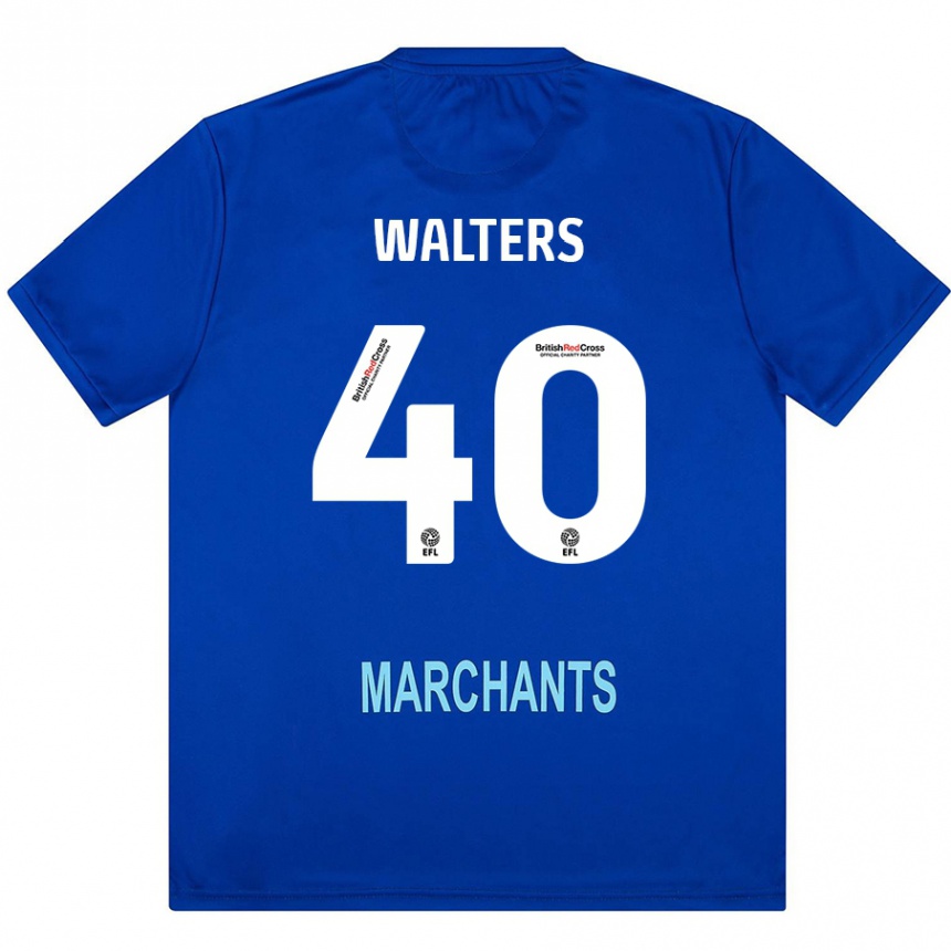 Kids Football Cameron Walters #40 Green Away Jersey 2024/25 T-Shirt