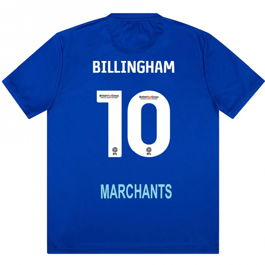 Kids Football Lily Billingham #10 Green Away Jersey 2024/25 T-Shirt