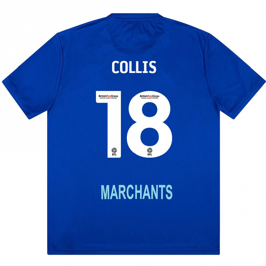 Kids Football Maisy Collis #18 Green Away Jersey 2024/25 T-Shirt