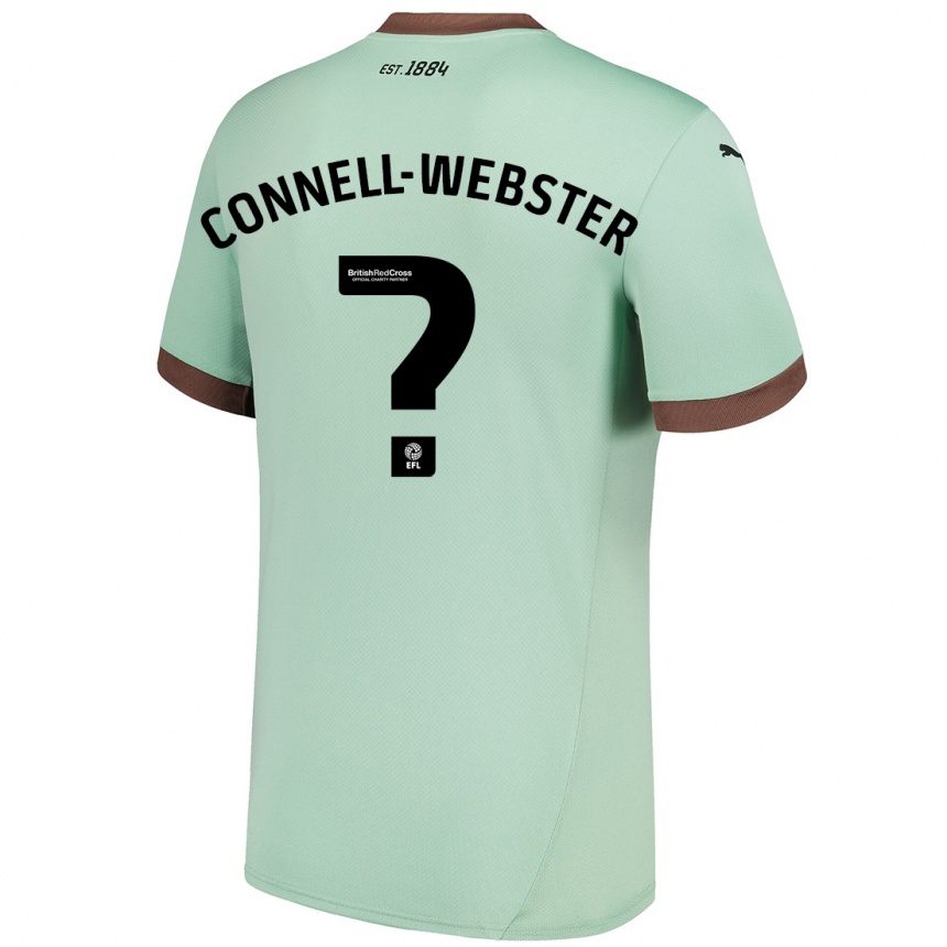 Kids Football Braidy Connell-Webster #0 Pale Green Away Jersey 2024/25 T-Shirt