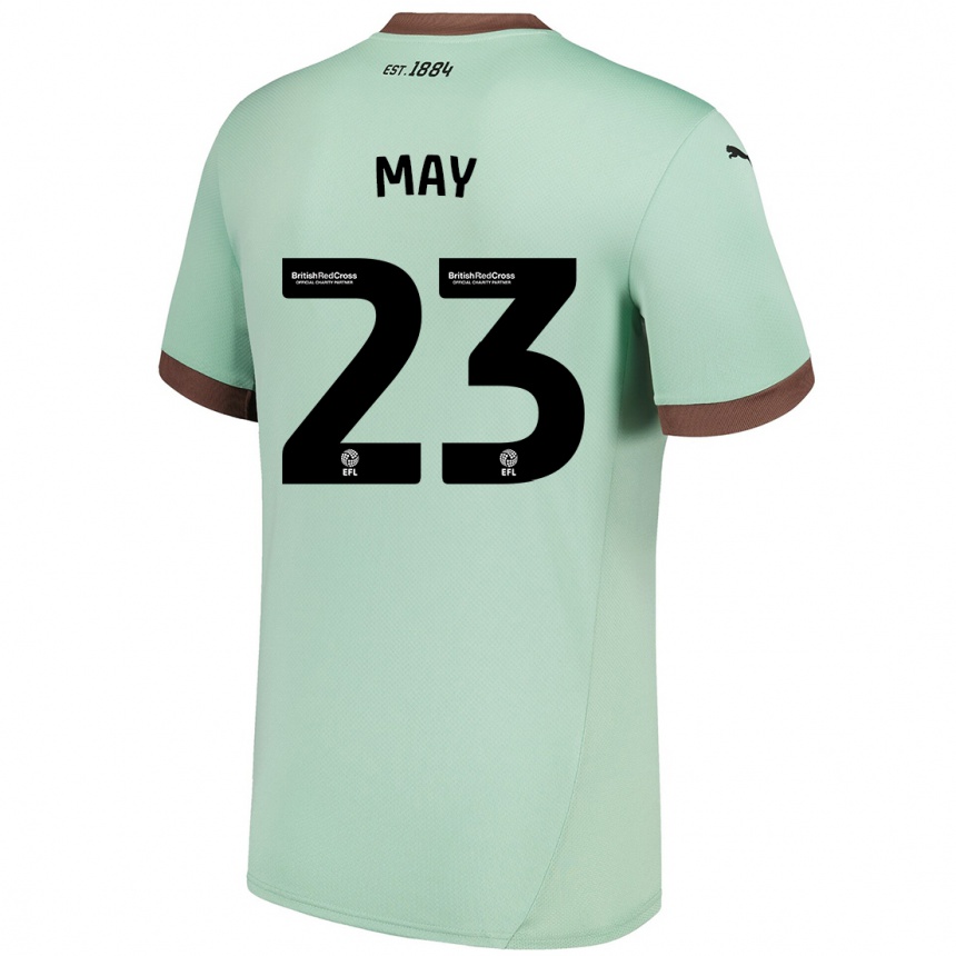 Kids Football Rebecca May #23 Pale Green Away Jersey 2024/25 T-Shirt