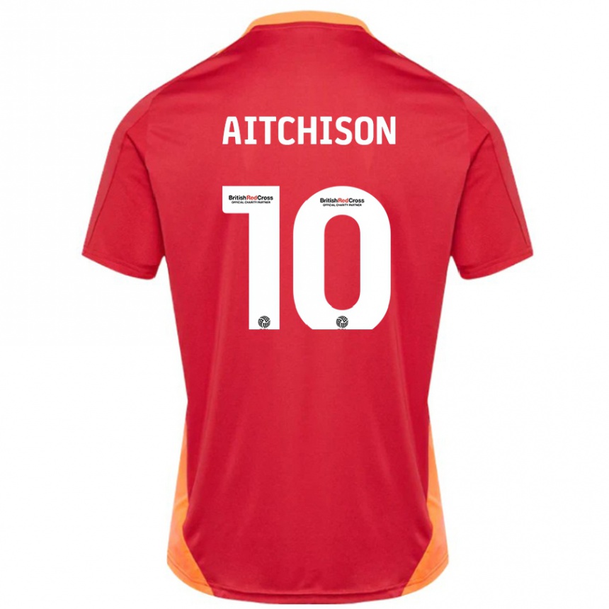 Kids Football Jack Aitchison #10 Blue Off White Away Jersey 2024/25 T-Shirt