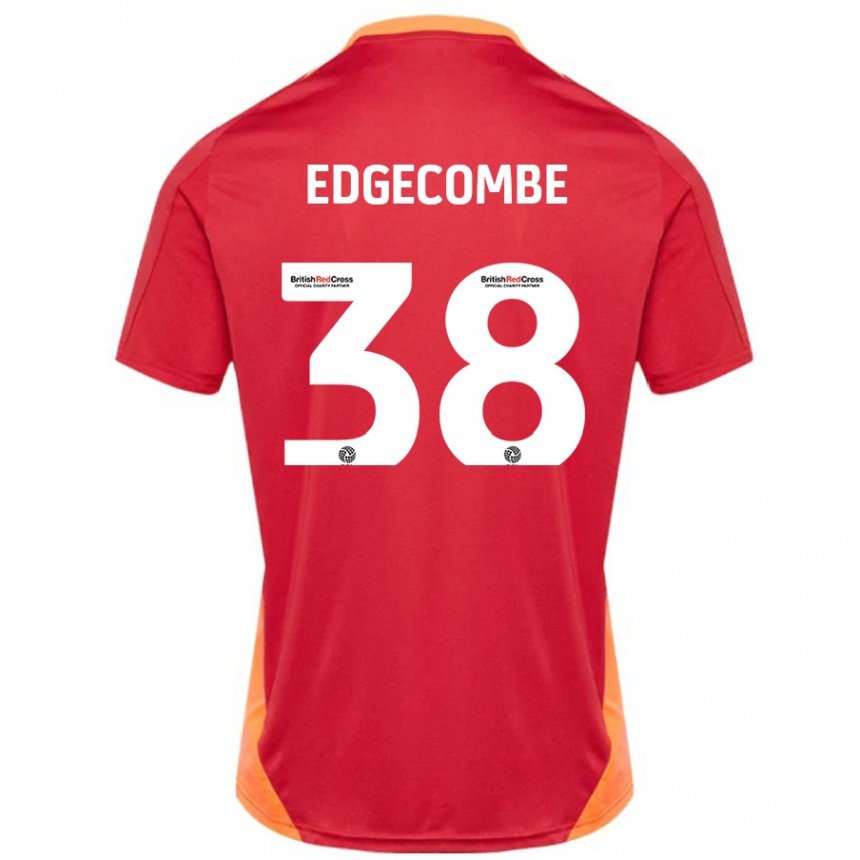 Kids Football Max Edgecombe #38 Blue Off White Away Jersey 2024/25 T-Shirt