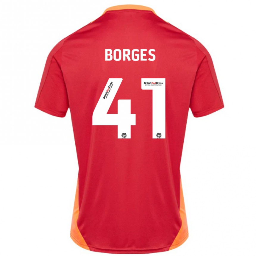 Kids Football Pedro Borges #41 Blue Off White Away Jersey 2024/25 T-Shirt