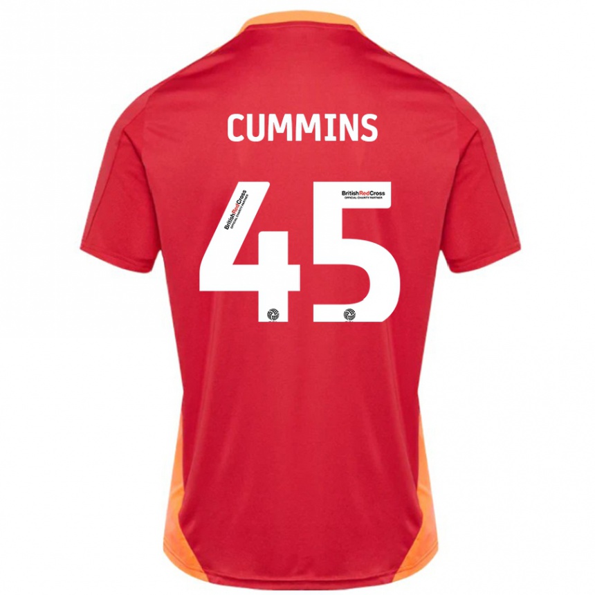 Kids Football Charlie Cummins #45 Blue Off White Away Jersey 2024/25 T-Shirt