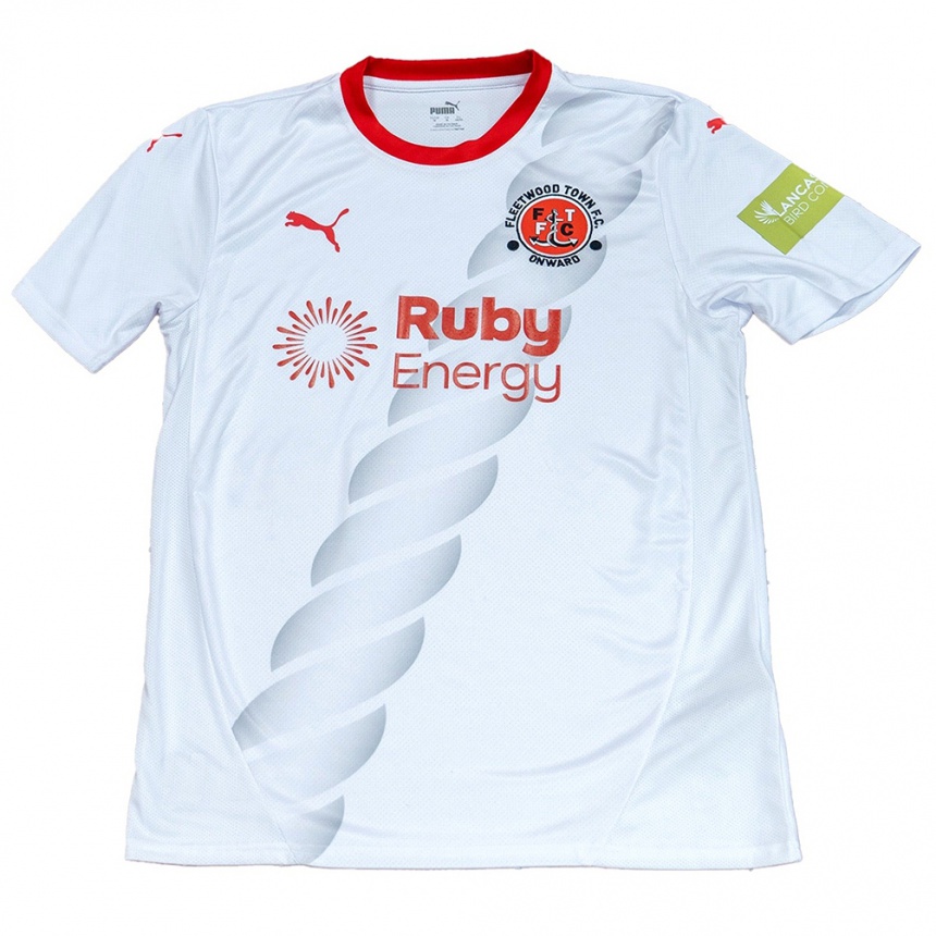 Kids Football James Bolton #5 White Away Jersey 2024/25 T-Shirt