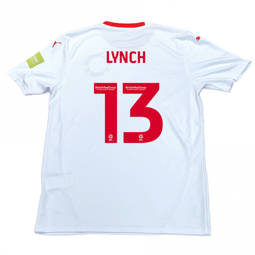 Kids Football Jay Lynch #13 White Away Jersey 2024/25 T-Shirt