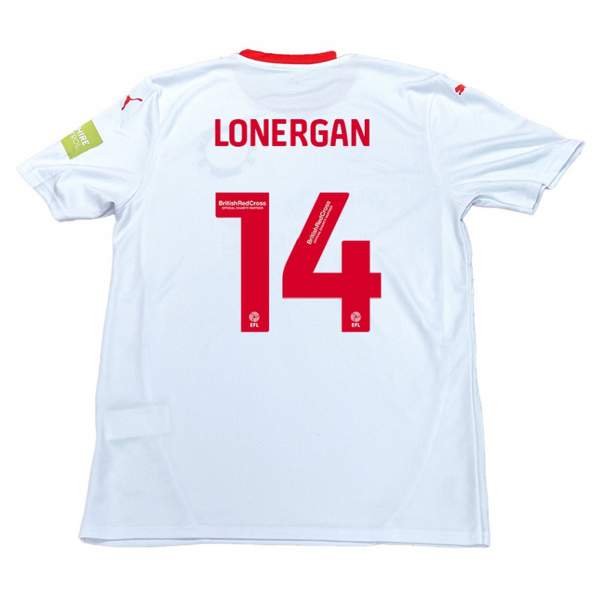 Kids Football Tommy Lonergan #14 White Away Jersey 2024/25 T-Shirt