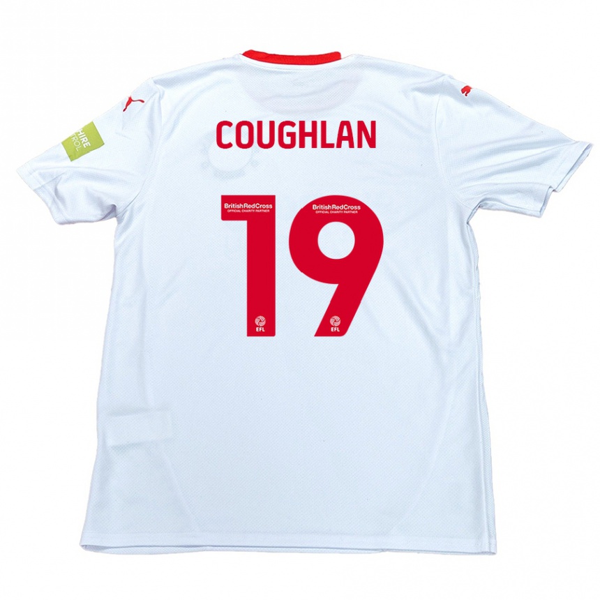 Kids Football Ronan Coughlan #19 White Away Jersey 2024/25 T-Shirt