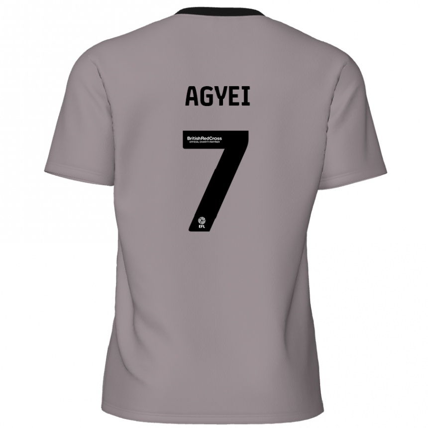 Kids Football Dan Agyei #7 Grey Away Jersey 2024/25 T-Shirt