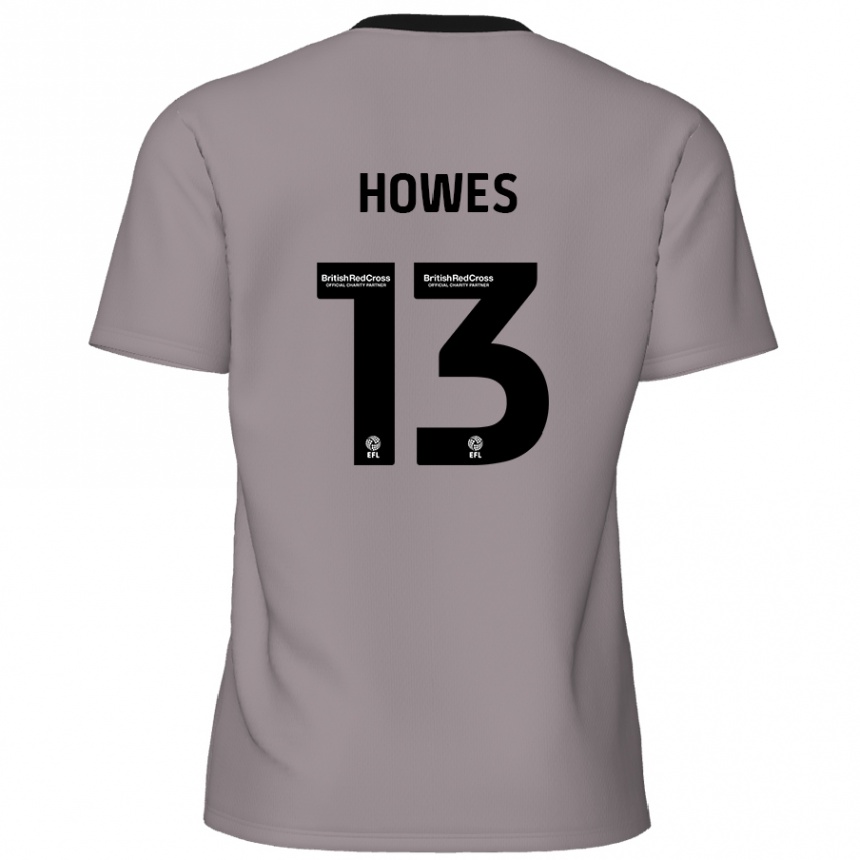 Kids Football Sam Howes #13 Grey Away Jersey 2024/25 T-Shirt