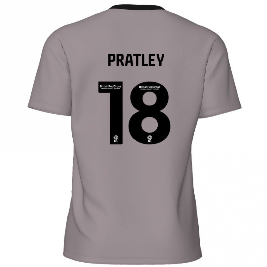 Kids Football Darren Pratley #18 Grey Away Jersey 2024/25 T-Shirt