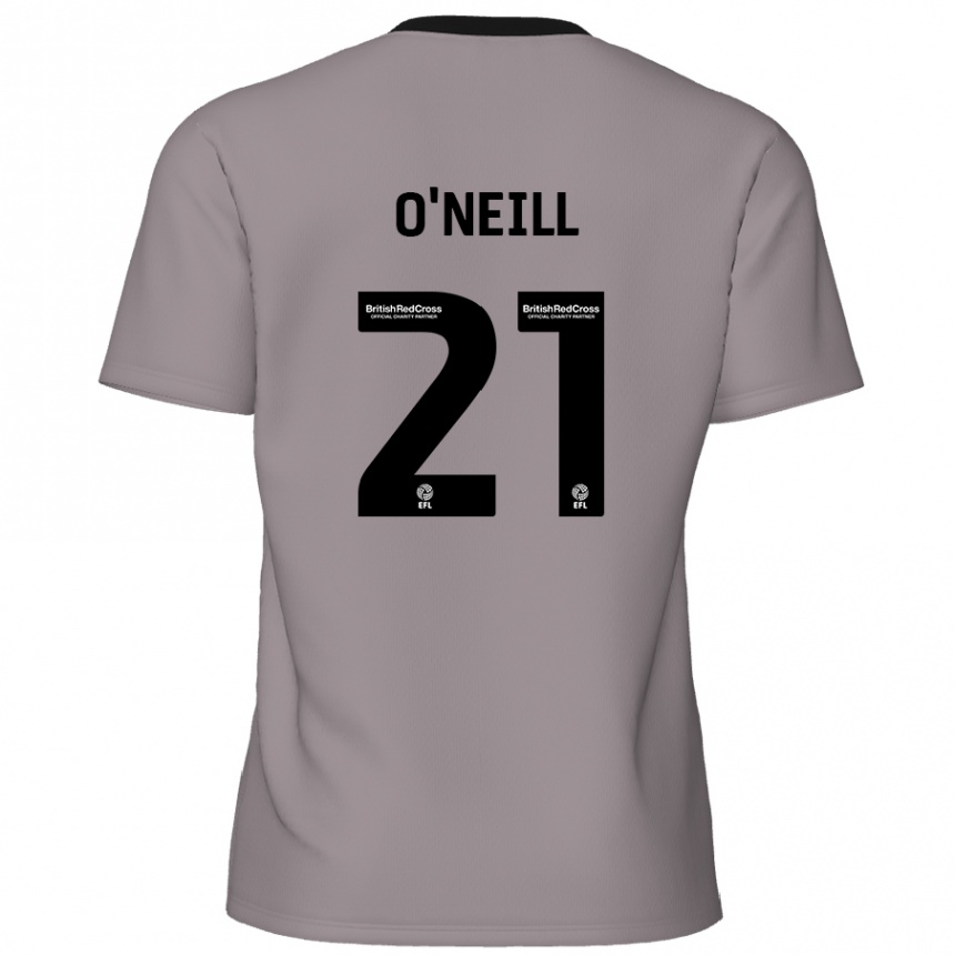 Kids Football Ollie O'neill #21 Grey Away Jersey 2024/25 T-Shirt