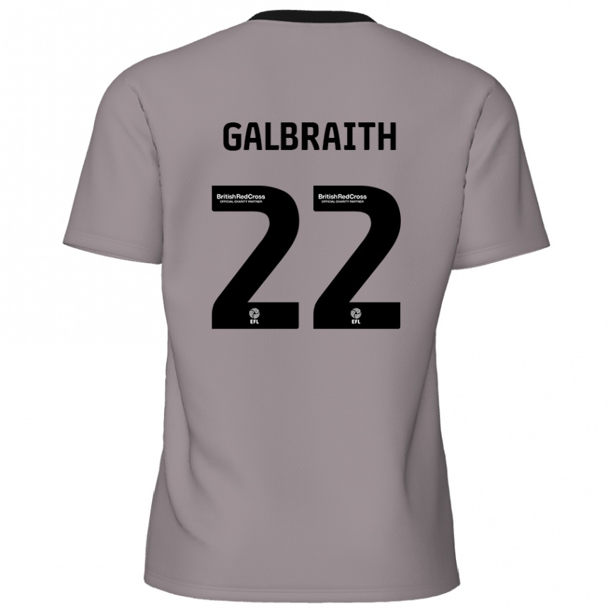 Kids Football Ethan Galbraith #22 Grey Away Jersey 2024/25 T-Shirt