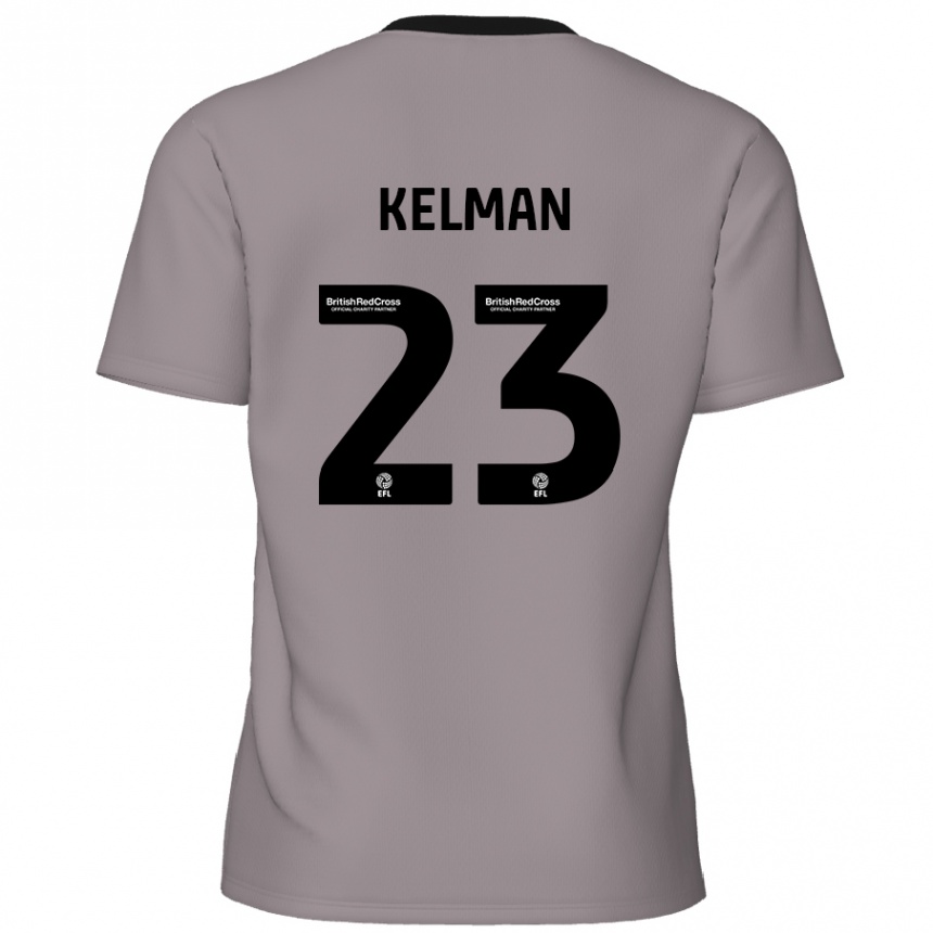 Kids Football Charlie Kelman #23 Grey Away Jersey 2024/25 T-Shirt