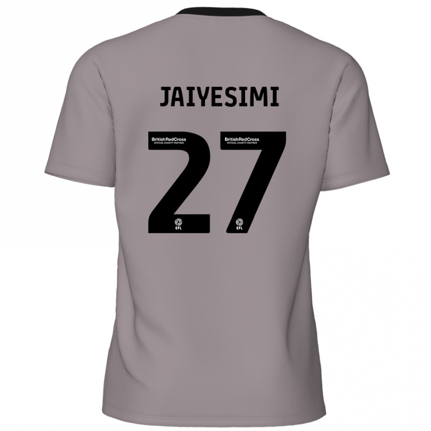 Kids Football Diallang Jaiyesimi #27 Grey Away Jersey 2024/25 T-Shirt