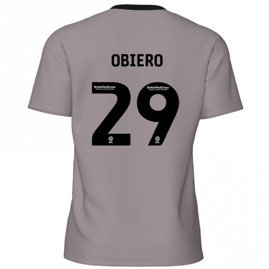 Kids Football Zech Obiero #29 Grey Away Jersey 2024/25 T-Shirt