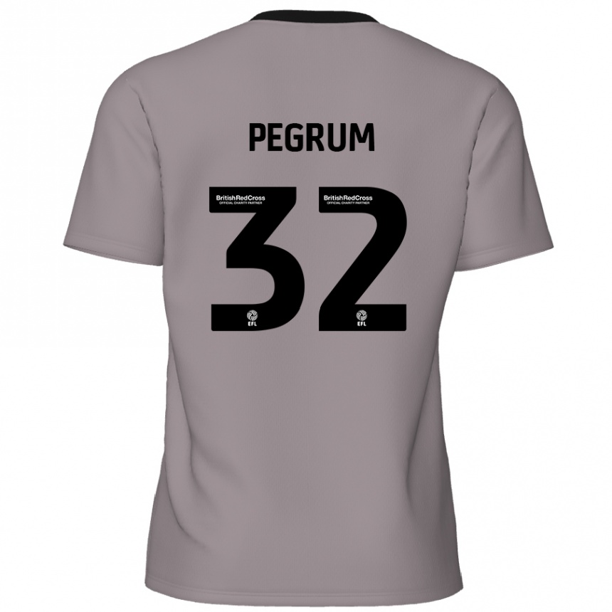 Kids Football Charlie Pegrum #32 Grey Away Jersey 2024/25 T-Shirt