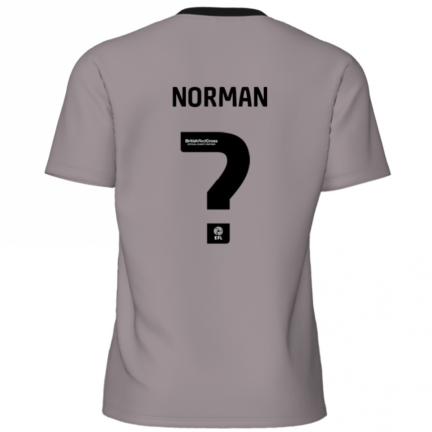 Kids Football Freddie Norman #0 Grey Away Jersey 2024/25 T-Shirt