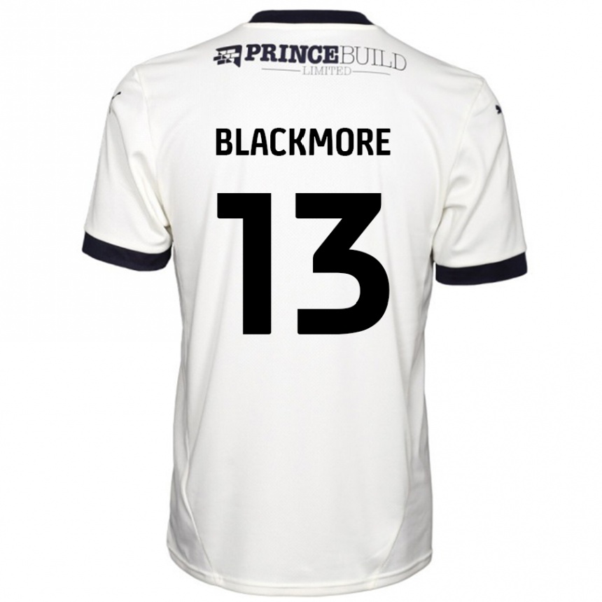 Kids Football Will Blackmore #13 Off White Black Away Jersey 2024/25 T-Shirt