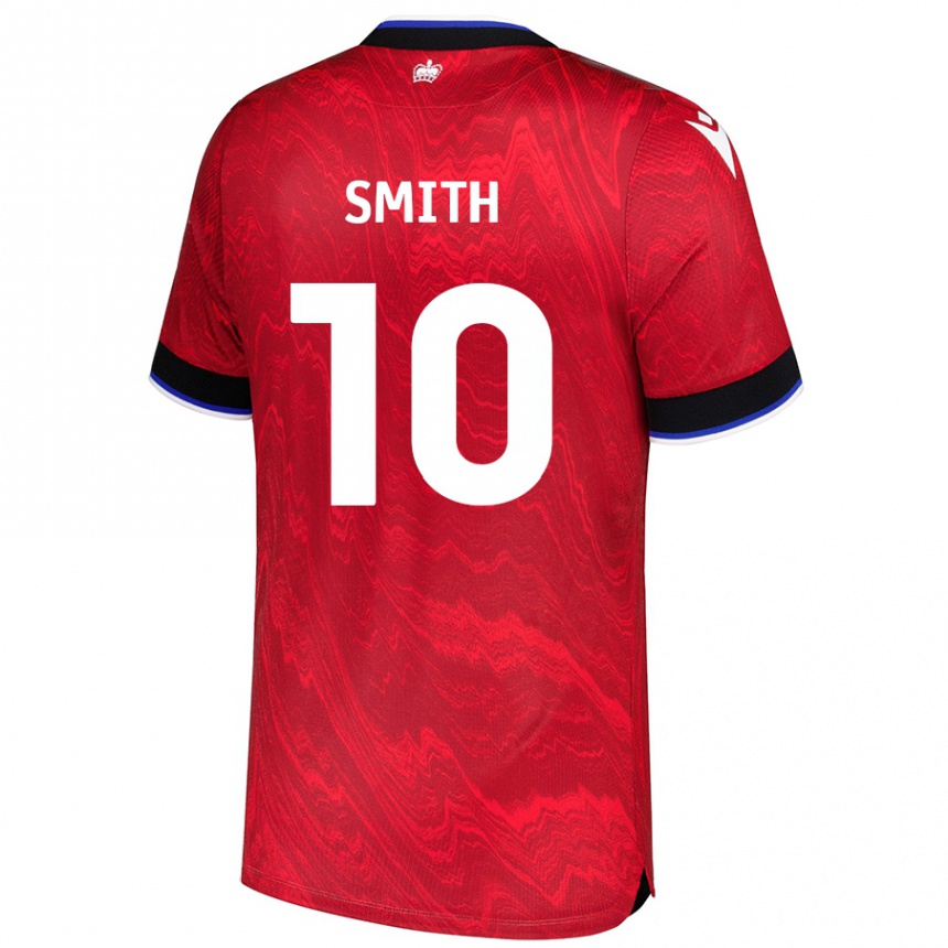 Kids Football Sam Smith #10 Red Black Away Jersey 2024/25 T-Shirt