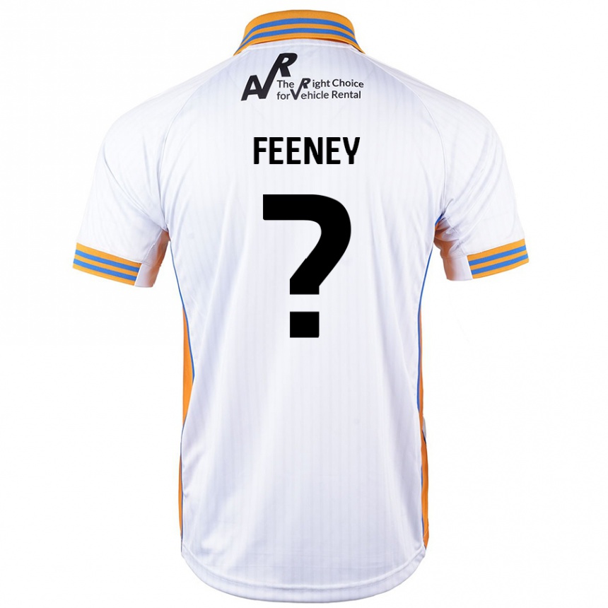 Kids Football Josh Feeney #0 White Away Jersey 2024/25 T-Shirt