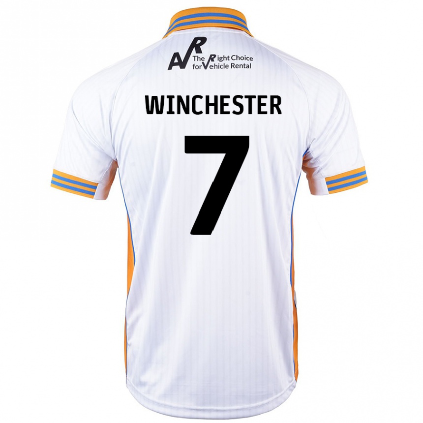 Kids Football Carl Winchester #7 White Away Jersey 2024/25 T-Shirt