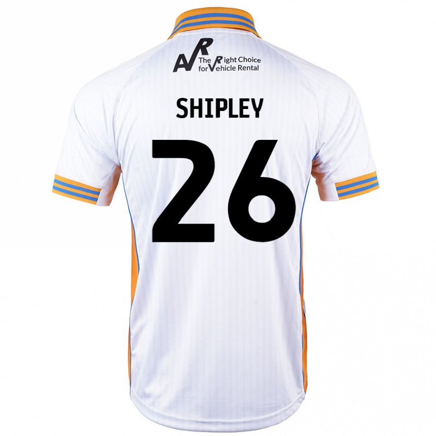 Kids Football Jordan Shipley #26 White Away Jersey 2024/25 T-Shirt