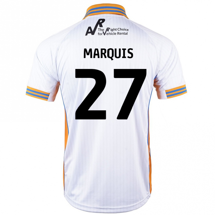 Kids Football John Marquis #27 White Away Jersey 2024/25 T-Shirt