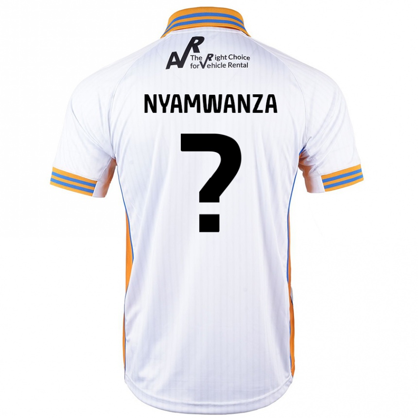 Kids Football Simba Nyamwanza #0 White Away Jersey 2024/25 T-Shirt