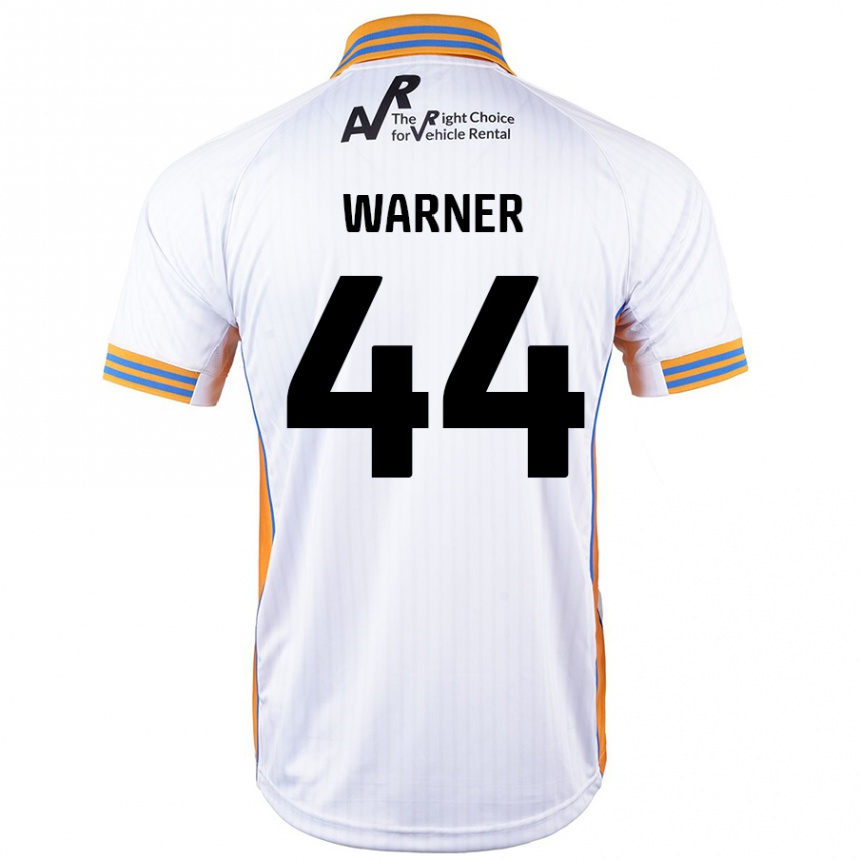 Kids Football James Warner #44 White Away Jersey 2024/25 T-Shirt