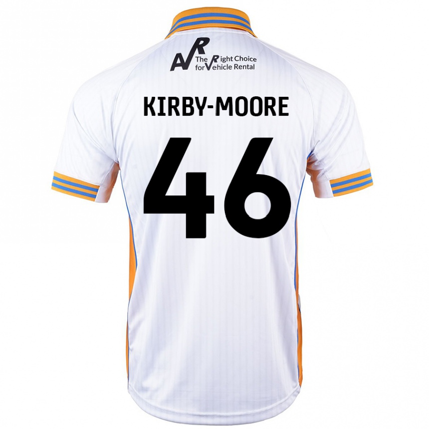 Kids Football Harvey Kirby-Moore #46 White Away Jersey 2024/25 T-Shirt