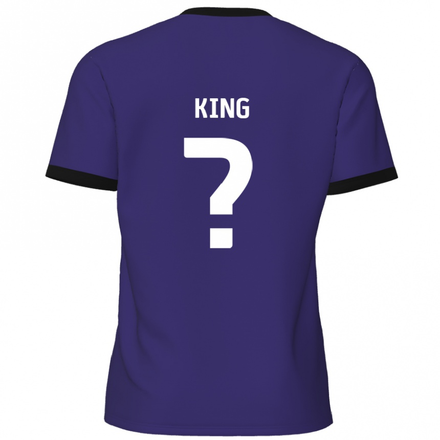 Kids Football Eli King #0 Purple Away Jersey 2024/25 T-Shirt