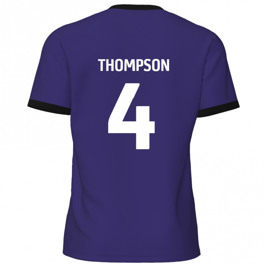 Kids Football Nathan Thompson #4 Purple Away Jersey 2024/25 T-Shirt