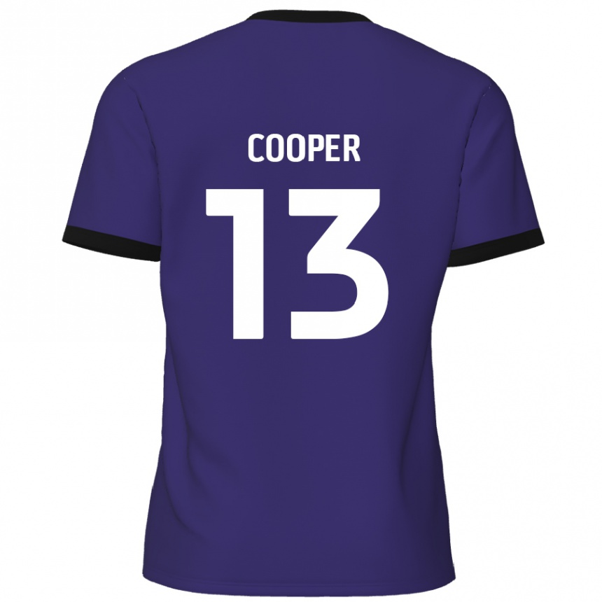 Kids Football Murphy Cooper #13 Purple Away Jersey 2024/25 T-Shirt