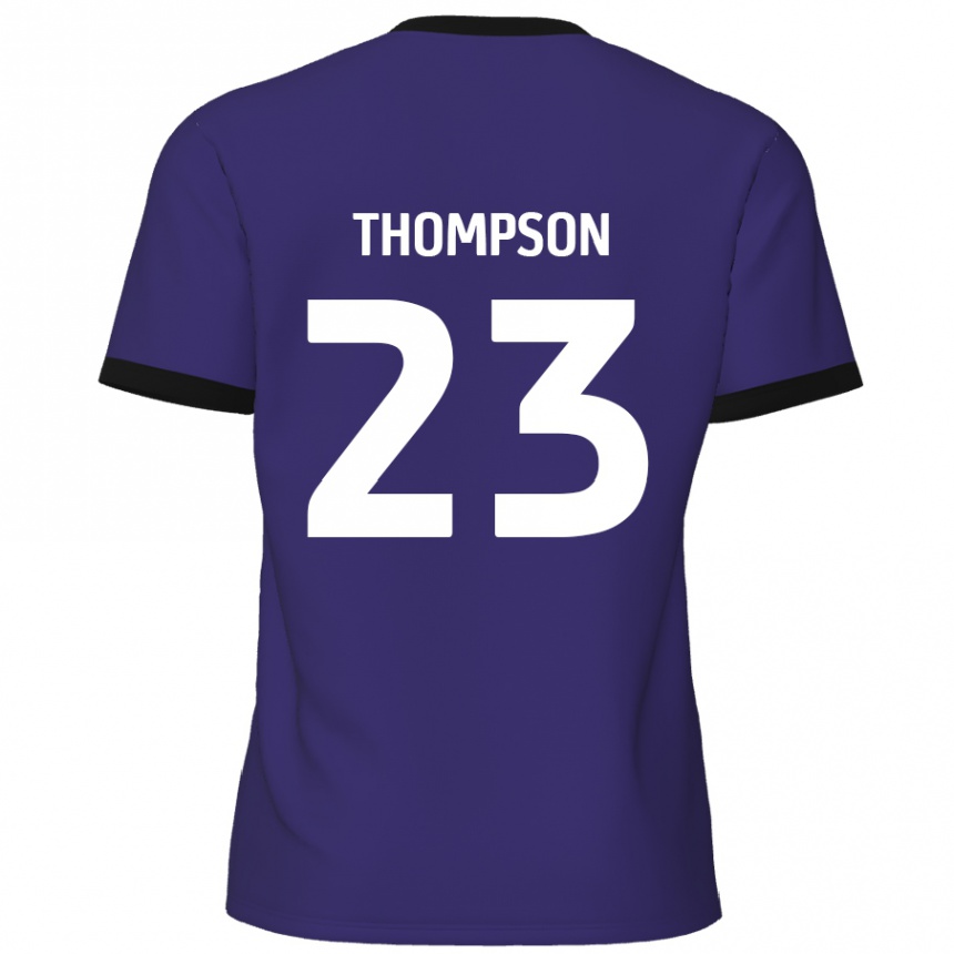 Kids Football Louis Thompson #23 Purple Away Jersey 2024/25 T-Shirt