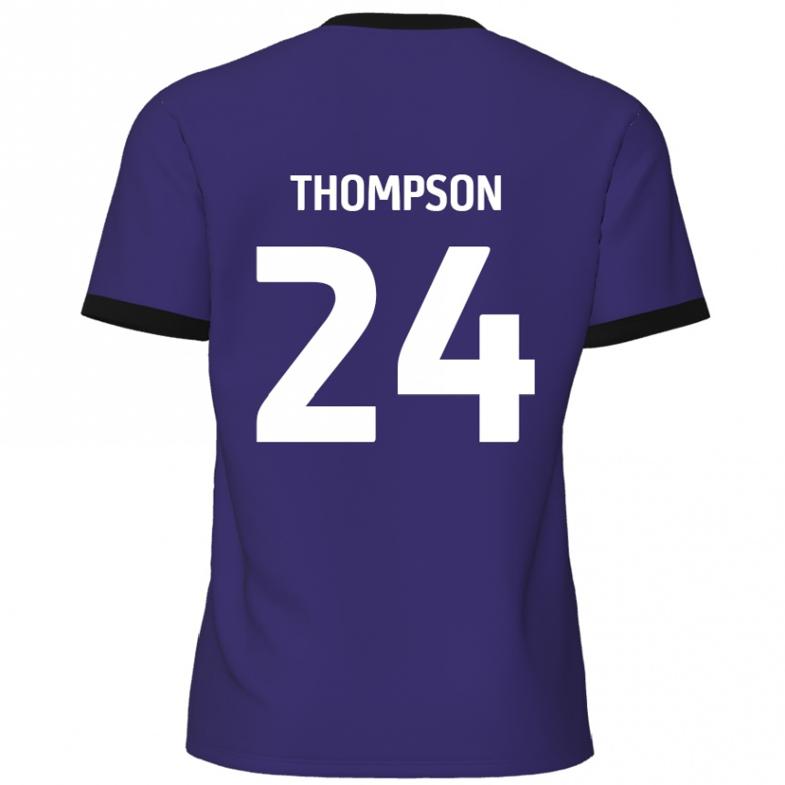 Kids Football Ben Thompson #24 Purple Away Jersey 2024/25 T-Shirt