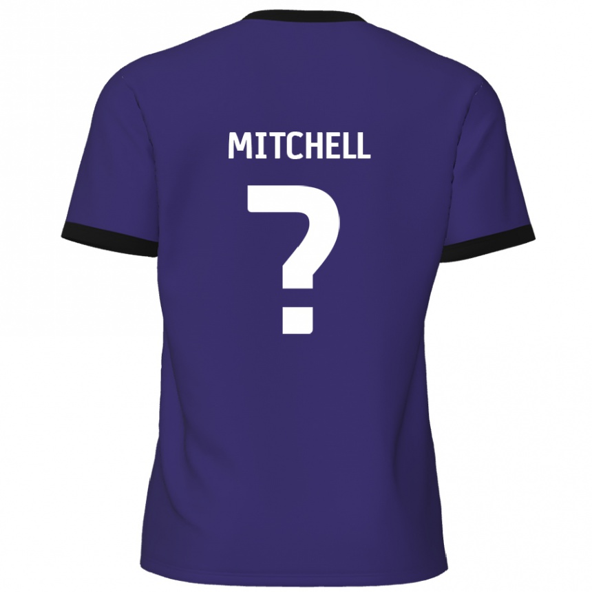 Kids Football Rylee Mitchell #0 Purple Away Jersey 2024/25 T-Shirt