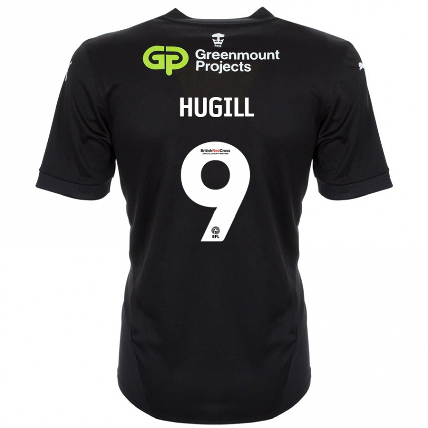 Kids Football Joe Hugill #9 Black Away Jersey 2024/25 T-Shirt