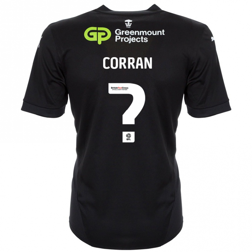 Kids Football Matthew Corran #0 Black Away Jersey 2024/25 T-Shirt