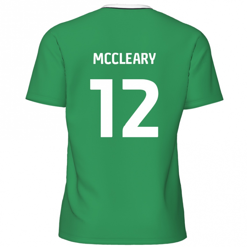 Kids Football Garath Mccleary #12 Green White Stripes Away Jersey 2024/25 T-Shirt