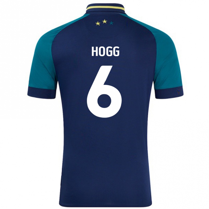 Kids Football Jonathan Hogg #6 Navy Dark Green Away Jersey 2024/25 T-Shirt