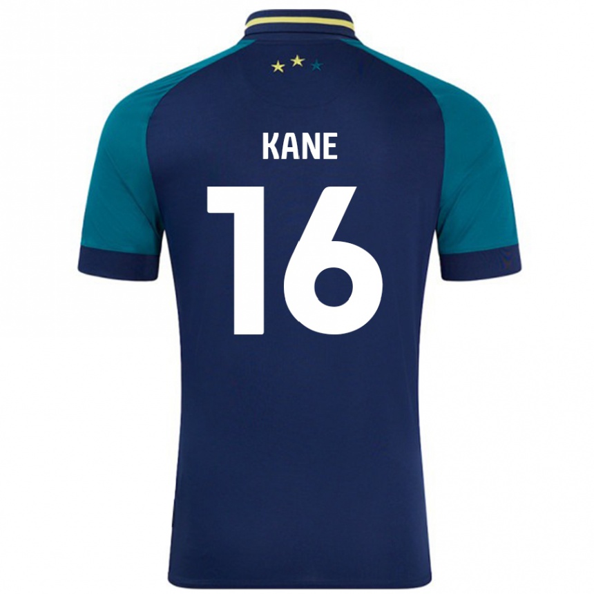 Kids Football Herbie Kane #16 Navy Dark Green Away Jersey 2024/25 T-Shirt