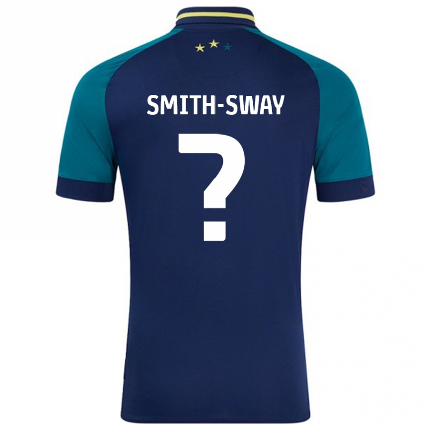 Kids Football Jay Smith-Sway #0 Navy Dark Green Away Jersey 2024/25 T-Shirt