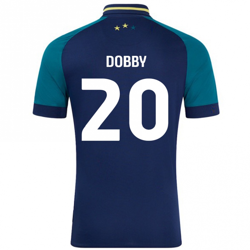 Kids Football Sarah Dobby #20 Navy Dark Green Away Jersey 2024/25 T-Shirt